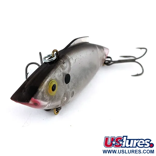 Vintage Bill Lewis Rat-L-Trap, 3/4oz Semi-Transparent Gray fishing lure #13824