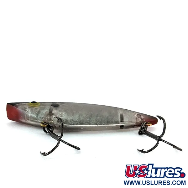 Vintage Bill Lewis Rat-L-Trap, 3/4oz Semi-Transparent Gray fishing lure #13824