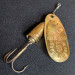 Vintage   Blue Fox Super Vibrax 5, 1/2oz Bronze (Brass) spinning lure #13836