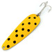 Vintage   Worth Chippewa Steel Spoon , 3/4oz Yellow / Black / Nickel fishing spoon #13851