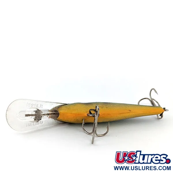 Vintage Rapala Shad Rap Deep Runner 07, 1/4oz Fire Tiger fishing lure #13857