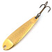 Vintage   Hopkins Shorty 45 Jig Lure, 1/2oz Hammered Gold fishing spoon #13864