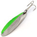 Vintage  Acme Kastmaster UV, 1/2oz Nickel / Green fishing spoon #13880