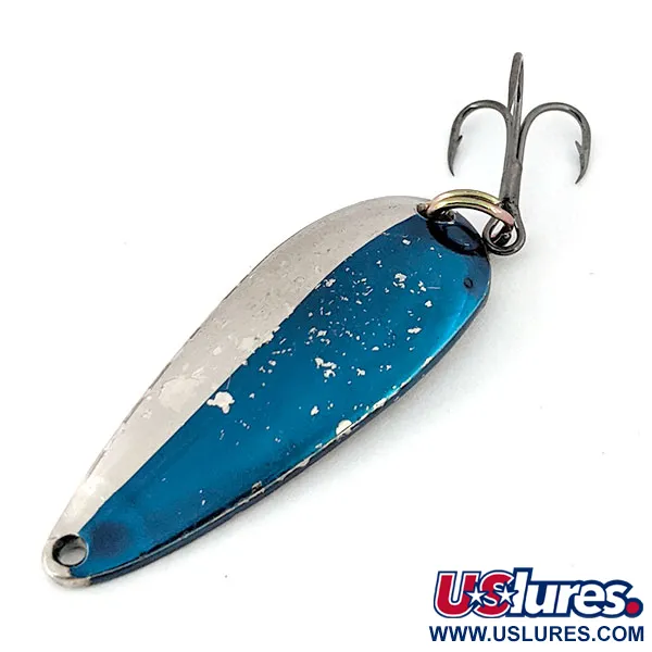 Vintage  Eppinger Dardevle Spinnie, 1/3oz Nickel / Blue fishing spoon #13886