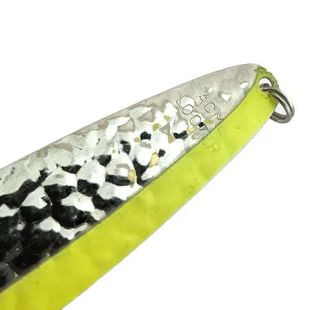 Vintage Acme Looter UV, 3/16oz Silver / Chartreuse fishing spoon #13891