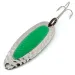 Vintage   Blue Fox Pixee UV, 1/2oz Hammered Nickel / Green fishing spoon #13897