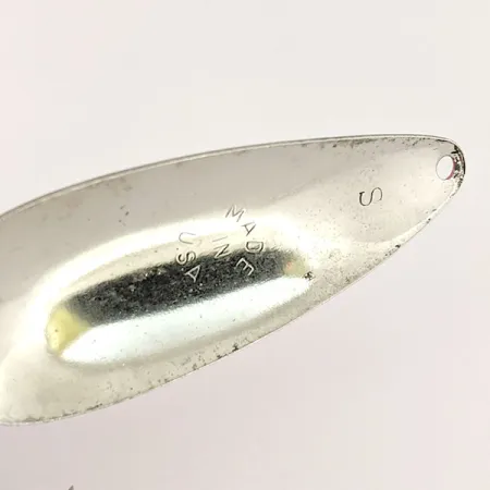 Vintage Worth Chippewa Steel Spoon UV, 1/2oz Pink / White / Nickel fishing spoon #13905