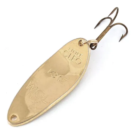 Vintage Seneca Acme Little Cleo, 1/3oz Gold fishing spoon #13906