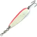 Vintage  Luhr Jensen Krocodile #5 Glow, 1oz White / Red fishing spoon #13921
