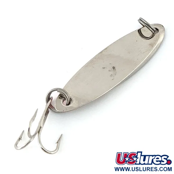 Vintage  Acme Kastmaster, 1/4oz Nickel / Orange fishing spoon #13925