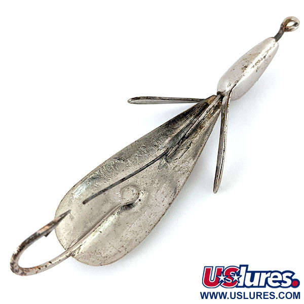 Vintage   Weedless Weed Wing Jonny ONeils, 1/3oz Nickel fishing spoon #13926