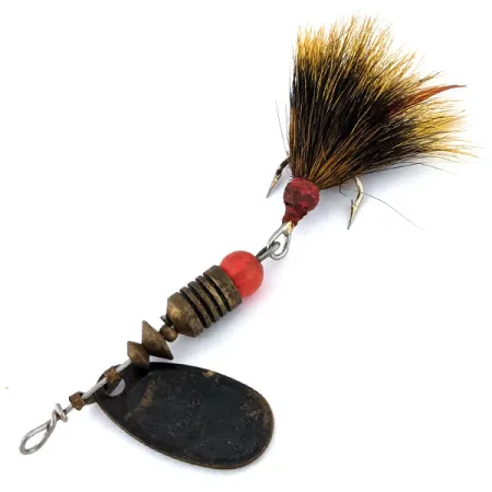 Vintage Mepps Black Fury 1 Dressed (squirrel tail), 1/8oz spinning lure #13929