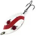 Vintage  Eppinger Red Eye Wiggler , 1oz White / Red fishing spoon #13931