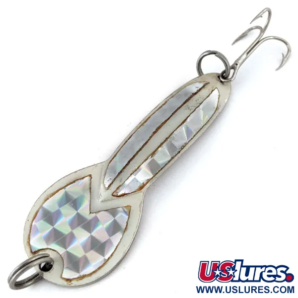 Vintage   Glen Evans Loco 3, 3/5oz Silver fishing spoon #13938