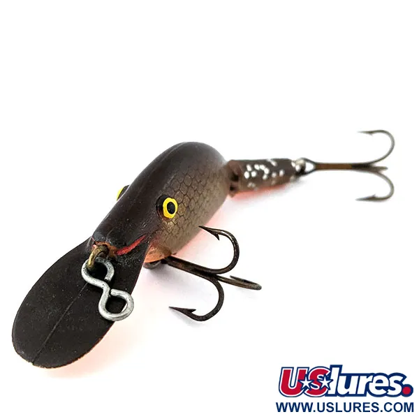 Vintage Eppinger Sparkle Tail , 3/16oz Brown / Orange fishing lure #13945