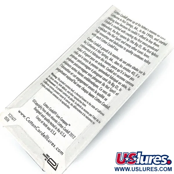   Cotton Cordell C.C. Shad, 1/8oz  fishing lure #13949