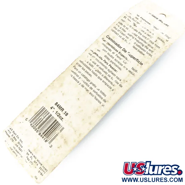 L&S Bait Mirro lure MirrOlure Top Dog, 1/2oz fishing lure #13953