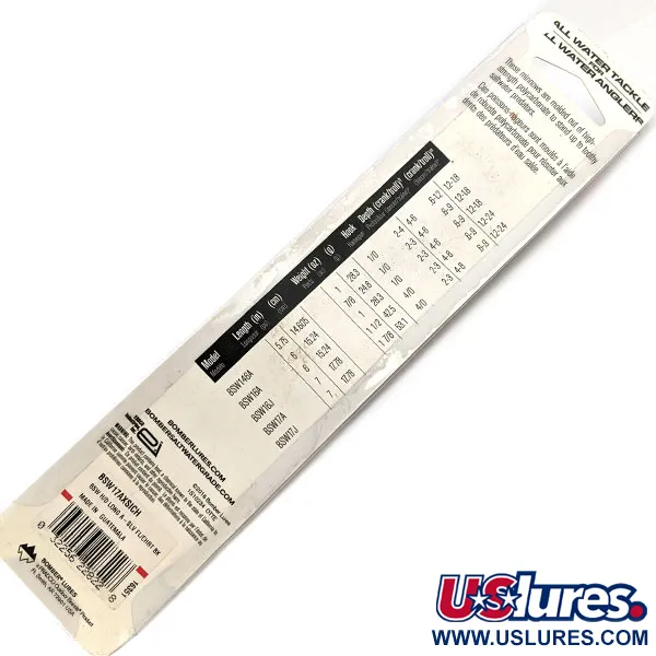 Bomber Magnum Long A BSW17A, 1 1/2oz Silver / Schart (Silver / Chartreuse) fishing lure #13960