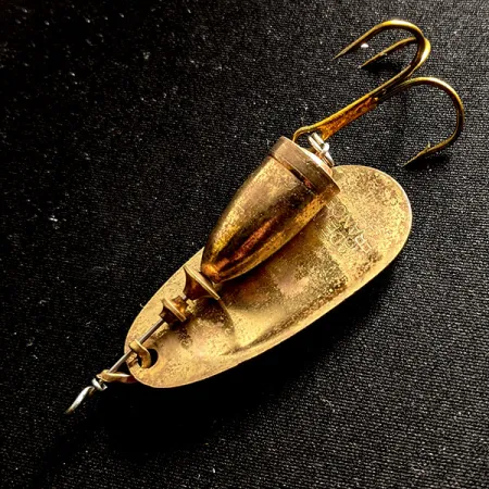 Vintage Blue Fox Super Vibrax 5, 1/2oz Brass spinning lure #13968