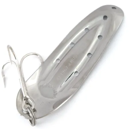 Vintage Rustowicz Charger №3, 2/5oz Nickel fishing spoon #13976