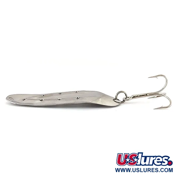 Vintage Rustowicz Charger №3, 2/5oz Nickel fishing spoon #13976
