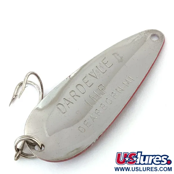 Vintage  Eppinger Dardevle Imp, 2/5oz Red / White / Nickel fishing spoon #13985