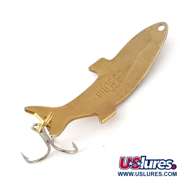 Vintage Acme Phoebe, 1/4oz Gold fishing lure #13988