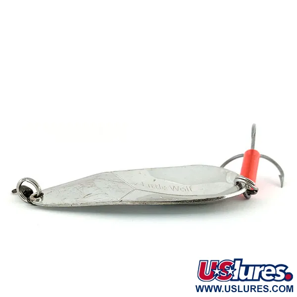 Vintage   Mepps Little Wolf, 3/4oz Silver fishing spoon #13995