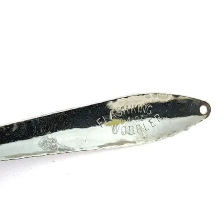 Vintage Acme Flash-King Wobbler, 1/4oz Blue / Nickel fishing spoon #13997