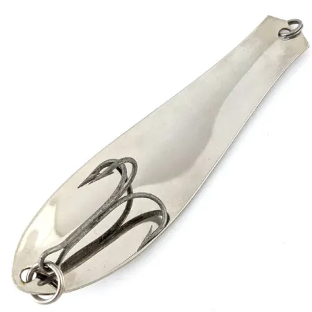 Vintage Prescott Spinner Big Doctor 285, 1oz Nickel / Red dots fishing spoon #14020