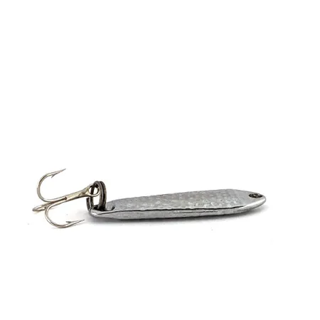 Vintage Bass Pro Shops Strata Spoon Jig Lure, 1/4oz Hammered Nickel fishing spoon #14023