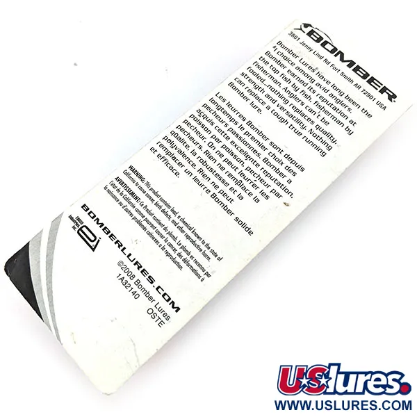 Bomber All Water Jerkbait, 1/3oz Pearl Black Back  fishing lure #14033