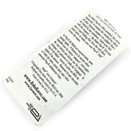 Rebel MAG POP-R , 2/5oz S (Silver) fishing lure #14034