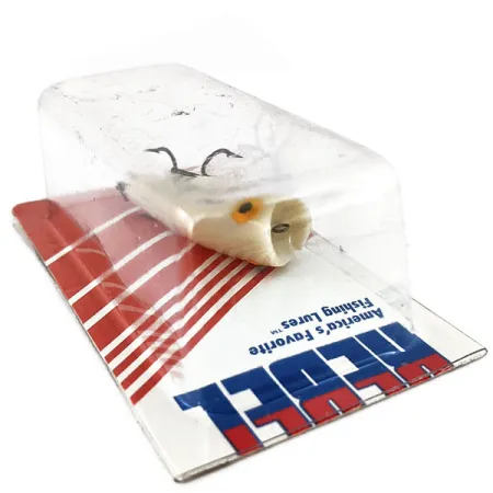 Rebel POP-R, 3/16oz White fishing lure #14036