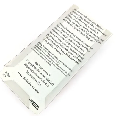 Rebel POP-R, 3/16oz White fishing lure #14036