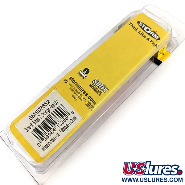 Vintage   Storm Smash Shad UV, 2/5oz UV Glow in UV light, Fluorescent fishing lure #15888