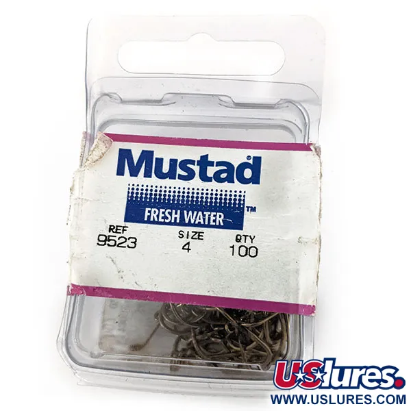   Mustad Hooks #4 9523 60pcs,   fishing #14051