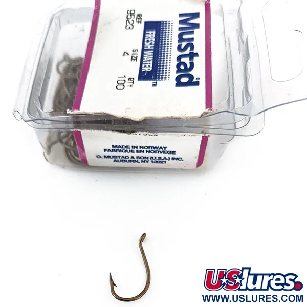   Mustad Hooks #4 9523 60pcs,   fishing #14051