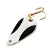 Vintage  Acme K.O. Wobbler , 1/8oz White / Black / Gold fishing spoon #14070