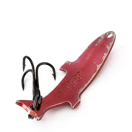 Vintage Acme Phoebe, 3/32oz Red Metallic fishing spoon #14077