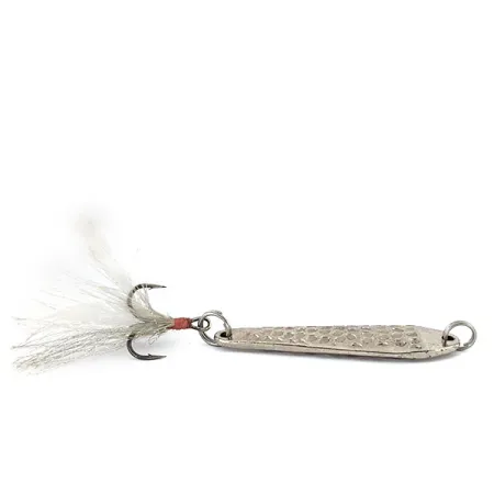 Vintage Danielson Spoon Bed Lure Jig Lure, 1/2oz Hammered Nickel fishing spoon #14082