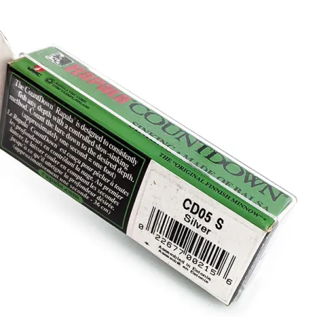 Rapala Countdown S5, 3/16oz S (Silver) fishing lure #14099