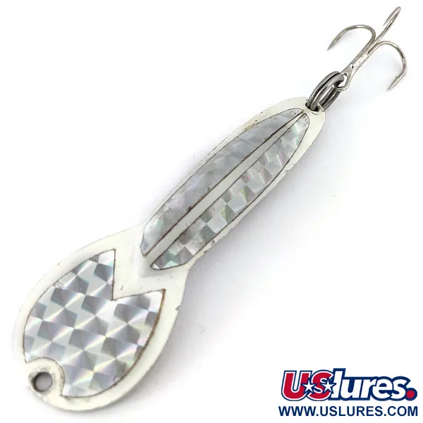 Vintage   Glen Evans Loco 4, 3/4oz Nickel fishing spoon #14100