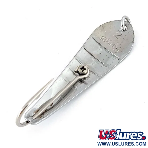 Vintage Luhr Jensen Reflecto #2, 1/4oz Nickel fishing spoon #14112