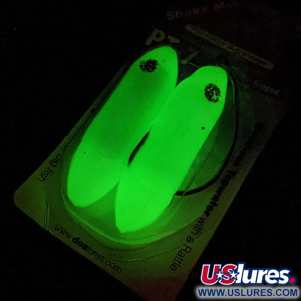 D.O.A.  D.O.A Glow PT-7, 3/5oz White Glow in Dark fishing #14114