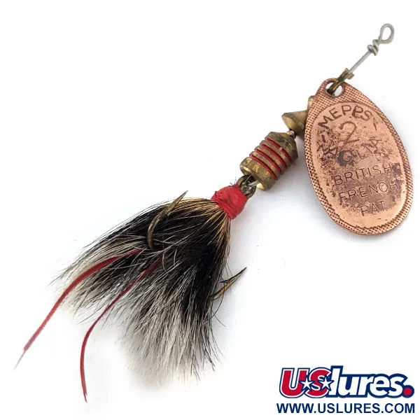 Vintage Mepps Aglia 2 dressed 1970s (squirrel tail)