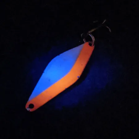 Vintage Bay de Noc Do-Jigger #3, 1/3oz UV Glow in UV light, Fluorescent fishing spoon #14151