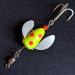 Vintage  Yakima Bait Spin-N-Glo, 3/64oz Chartreuse / Red / White spinning lure #14167