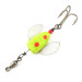 Vintage  Yakima Bait Spin-N-Glo, 3/64oz Chartreuse / Red / White spinning lure #14167