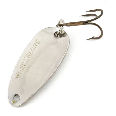 Vintage Acme Wonderlure, 3/16oz Hammered Nickel fishing spoon #14452